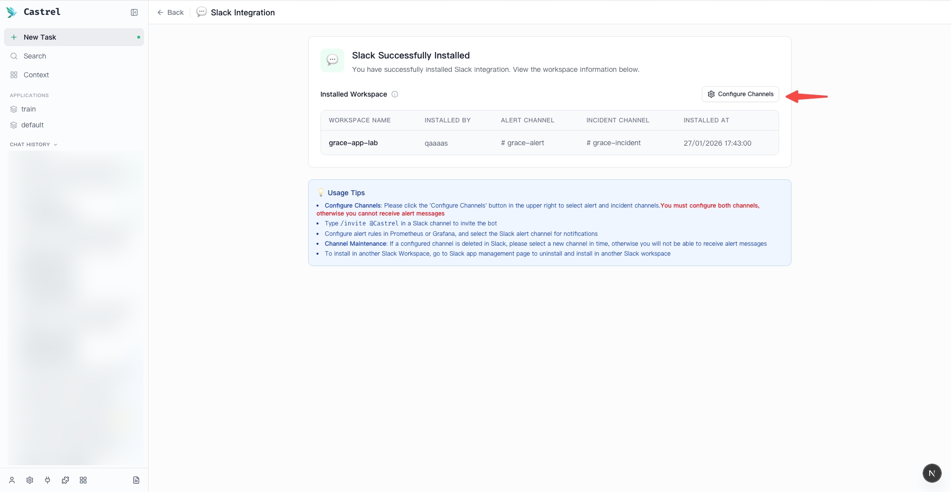 Configure Channels